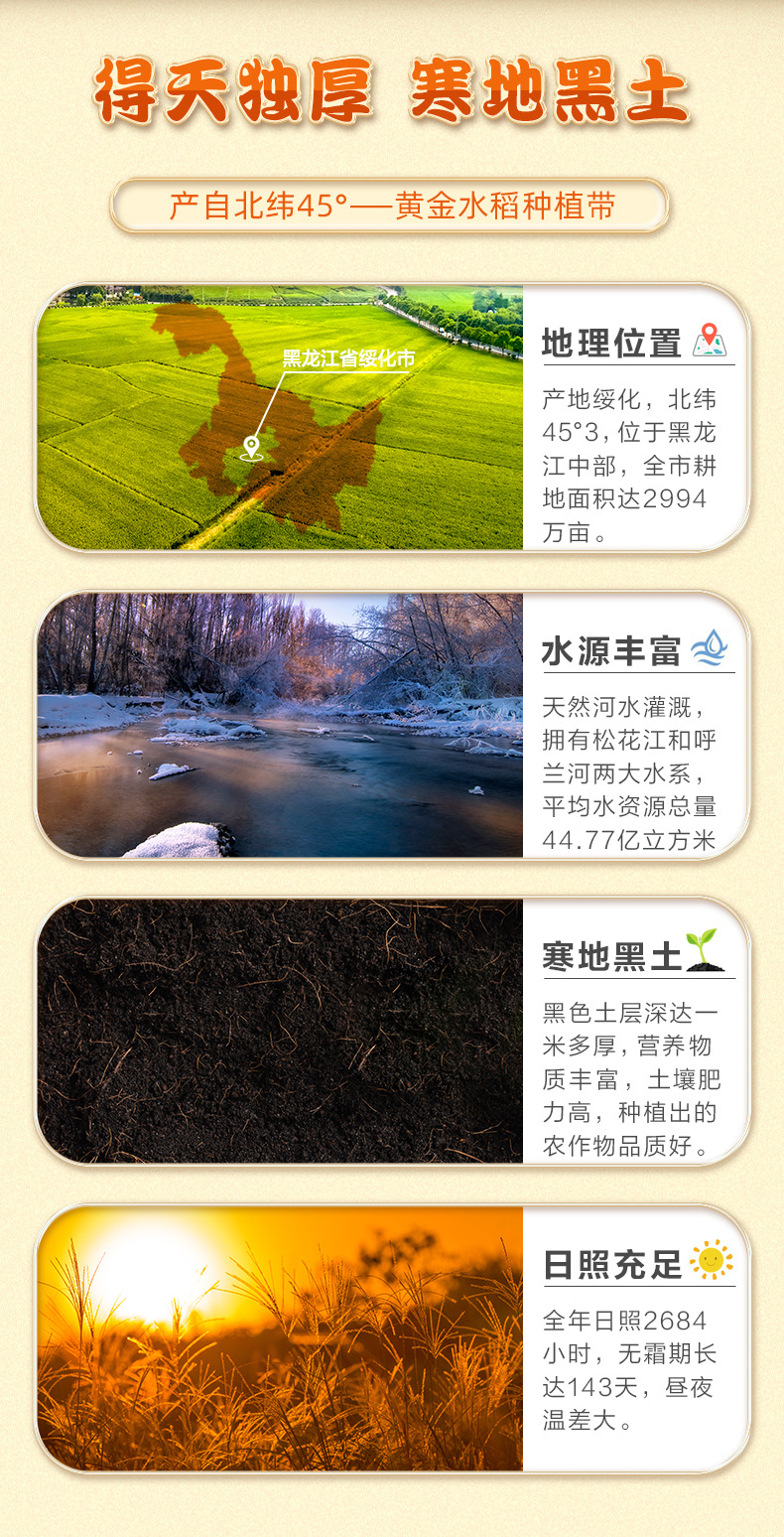 黑龙江长粒香大米 5kg 无添加